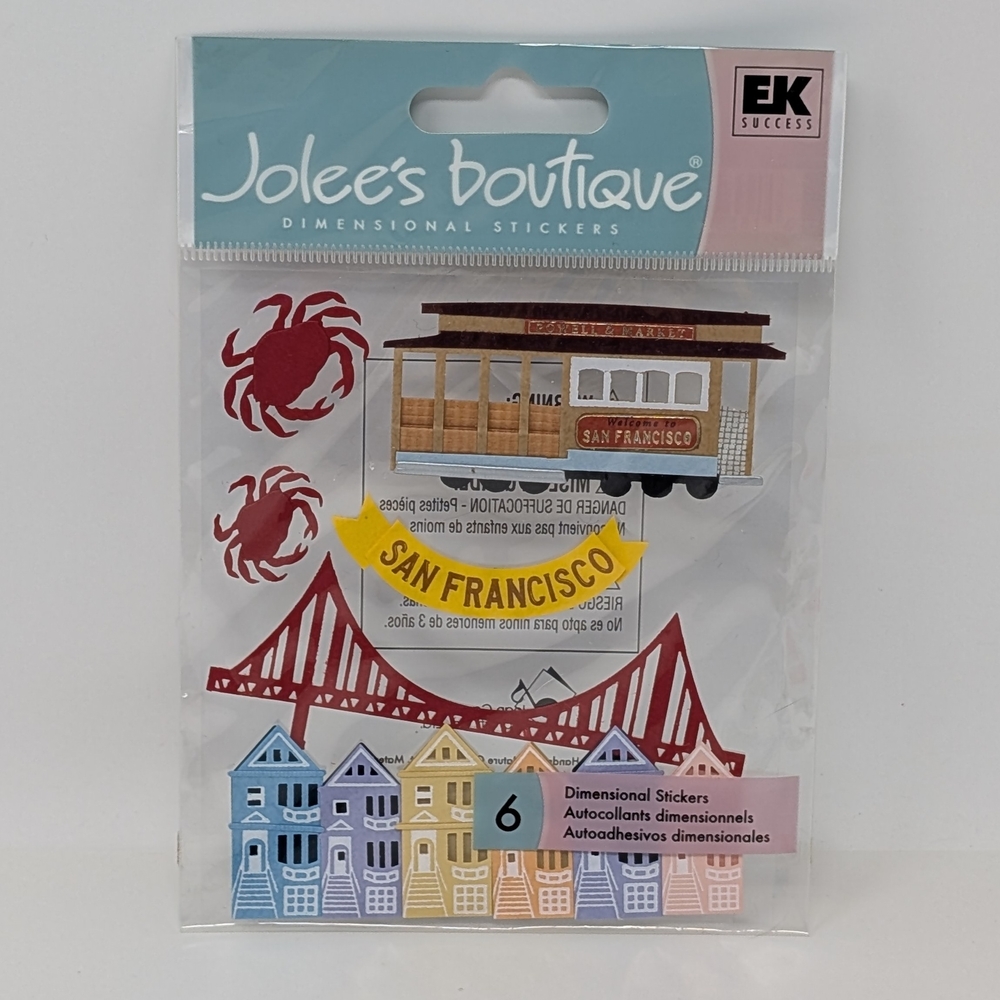 Jolee's Boutique San Francisco Dimensional Stickers Scrapbooking